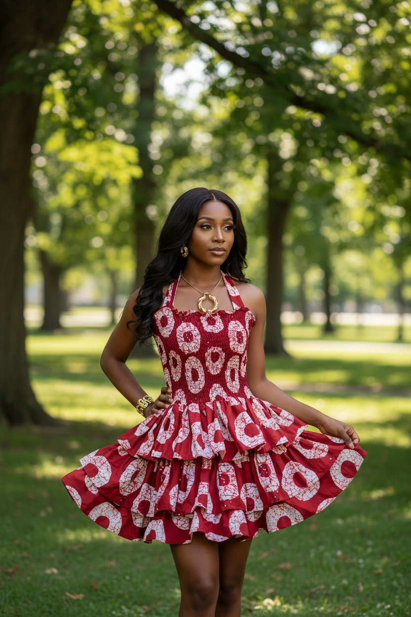 Gracious Slay Ankara Summer Dress