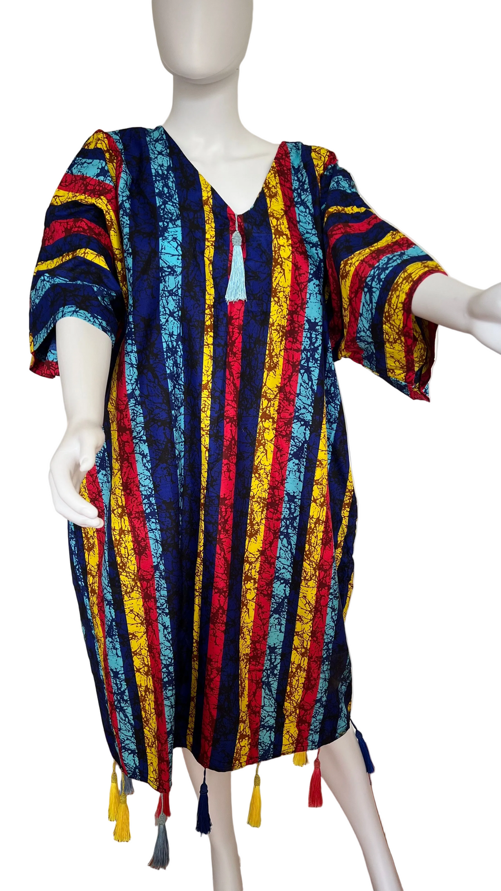 Colorful Tassel Ankara Bubu Dress