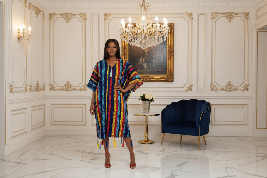 Colorful Tassel Ankara Bubu Dress