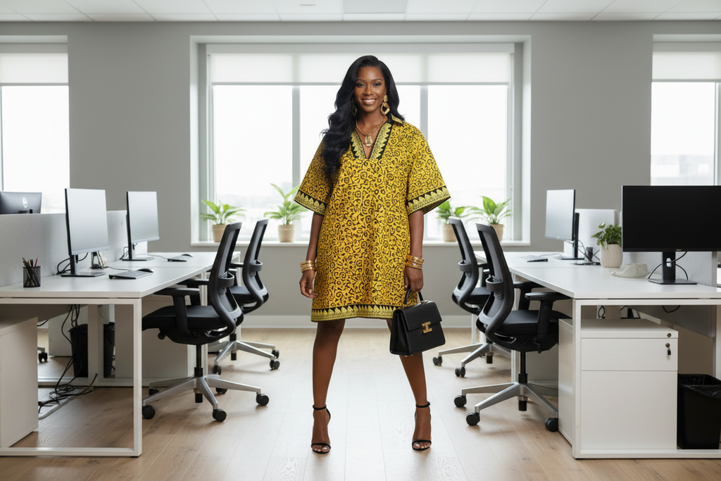 Sunburst Ankara Short Bubu Dress