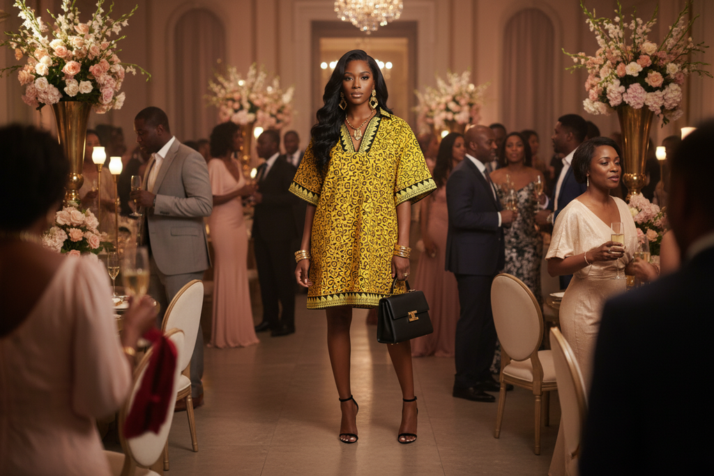 Sunburst Ankara Short Bubu Dress