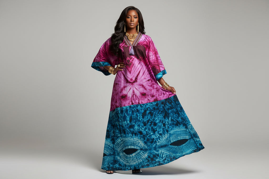 Adire Aso-Òkè Bubu Dress