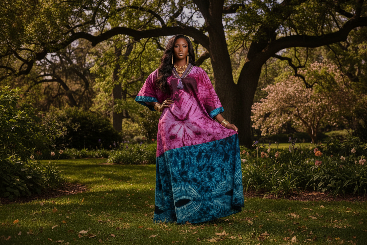 Adire Aso-Òkè Bubu Dress