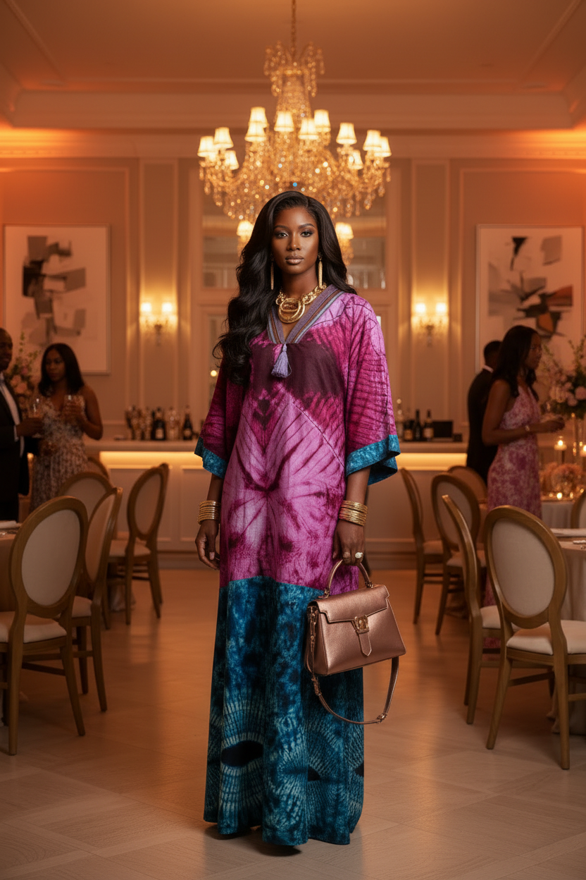 Adire Aso-Òkè Bubu Dress