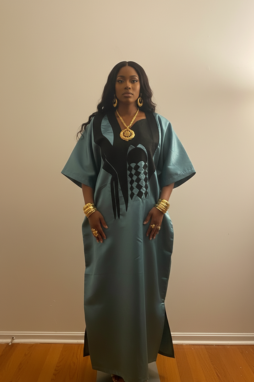 Imperial Grace Mikado Bubu Dress