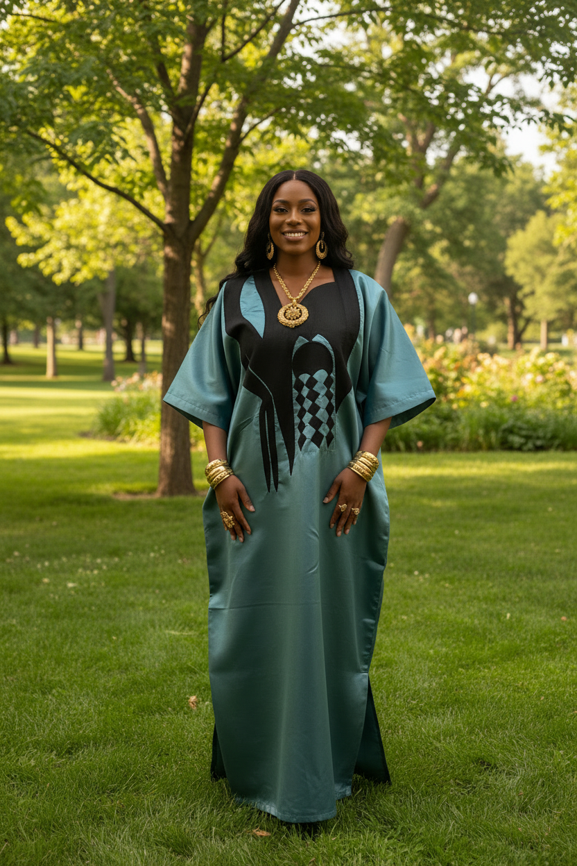 Imperial Grace Mikado Bubu Dress