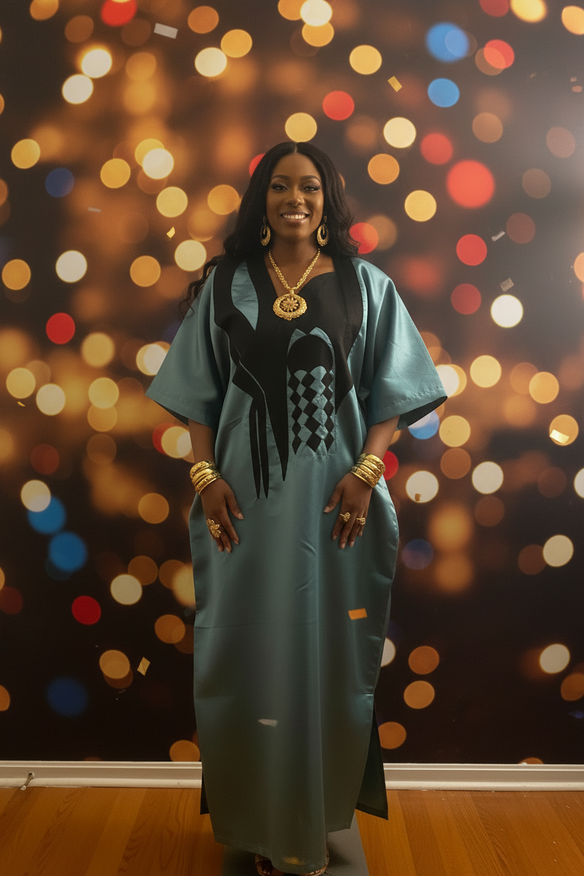 Imperial Grace Mikado Bubu Dress