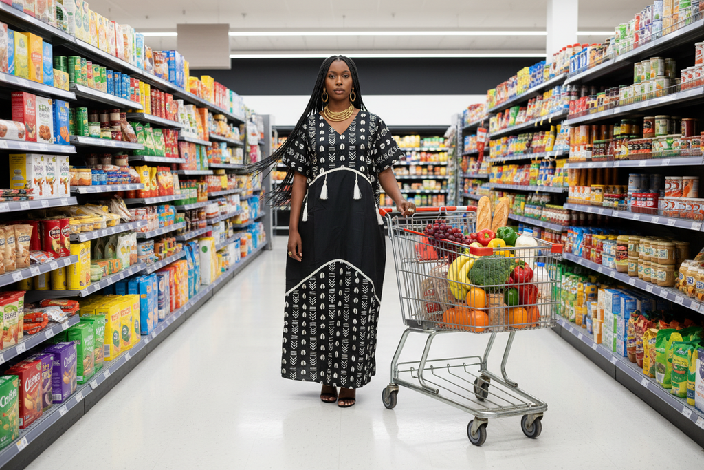 Era Ankara Bubu Dress with Tassel Detail – Elegant African Maxi Bubu